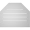 Ekena Millwork Octagonal Top Surface Mount PVC Gable Vent w/ 2"W x 1-1/2"P Brickmould Frame, 22"W x 18"H GVPOT22X1802SF - alternate 3